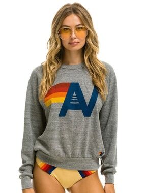 Aviator Nation Logo Sweatshirt Gray Like New